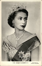 H. M. Queen Elizabeth II. Postcard