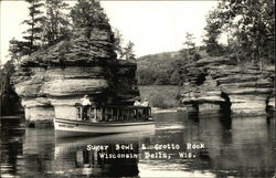 Sugar Bowl and Grotto Rock Postcard