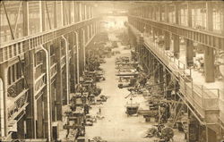 Interior of Large Machine Shop Lowell, MA Postcard Postcard Postcard