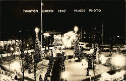 Taunton Green 1947 Massachusetts Postcard Postcard Postcard