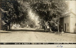 Main Street Looking East Postcard