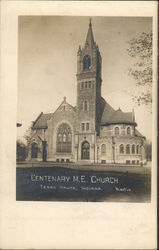 Centenary M.E. Church Terre Haute, IN Postcard Postcard Postcard