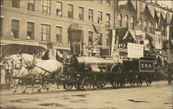 Parade: Amoskeag Locomotive Pulled by Horses Concord, NH Postcard Postcard Postcard