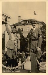 Der Fuhrer und der Duce - Hitler & Mussolini Postcard