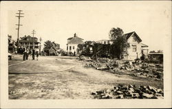 Homes Damaged by Fire 1925 Postcard