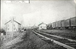 Train Station in Elliott, CT (?) Postcard Postcard Postcard