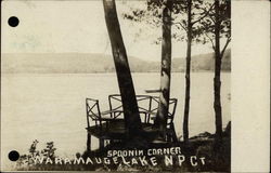 Spoonin Corner - Waramaug Lake Postcard