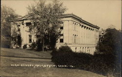 High School Naugatuck, CT Postcard Postcard Postcard