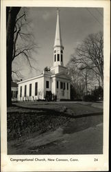 Congregational Church New Canaan, CT Postcard Postcard Postcard