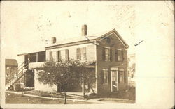 Suburban Two-Story House Postcard