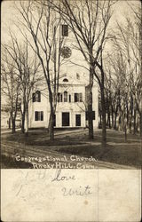 Congregational Church Rocky Hill, CT Postcard Postcard Postcard