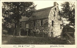 Historic Home in Sharon, Conn Postcard