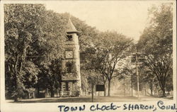 Town Clock Sharon, CT Postcard Postcard Postcard
