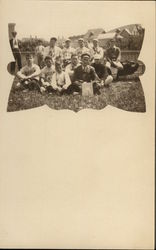 Portrait of Baseball Players Postcard