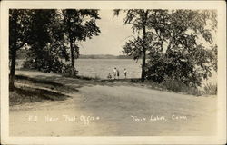 K3 Near Post Office Twin Lakes, CT Postcard Postcard Postcard