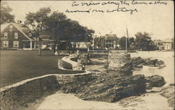 Residences and Beach Postcard