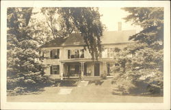 Large House with Yard and Trees Woodstock, CT Postcard Postcard Postcard