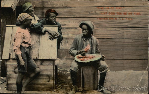 Give Us De Rine. Aint Goin Ter Be No Rine. Black Americana