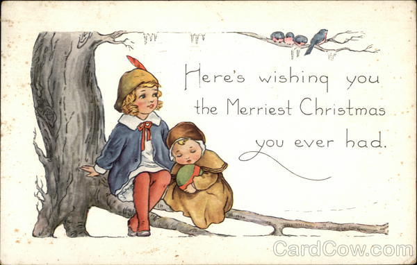 Two Children Sitting Under a Tree