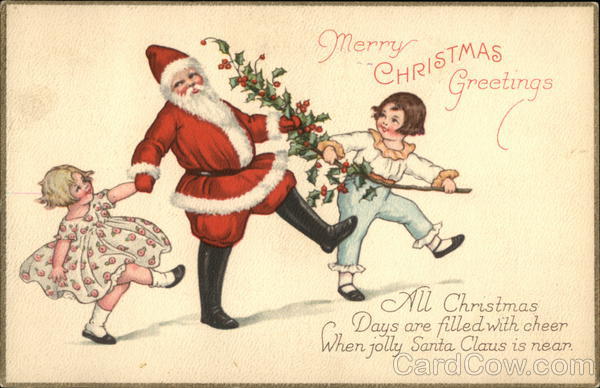 Merry Christmas Greetings Santa Claus