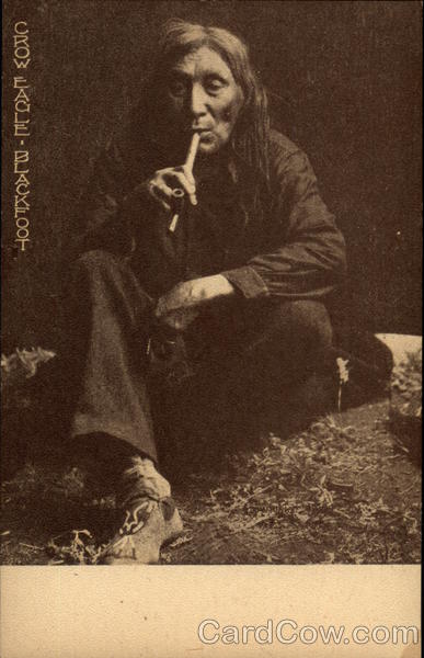 Crow Eagle Blackfoot Indian E. S. Curtis Native Americana