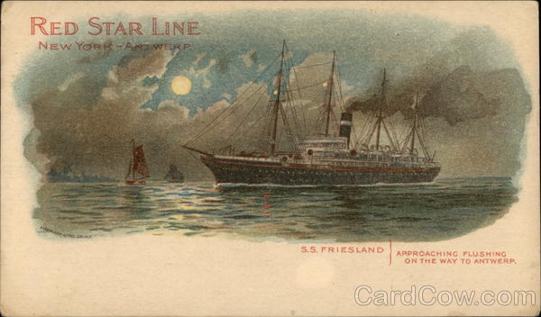 S. S. Friesland, Red Star Line, New York Antwerp Boats, Ships