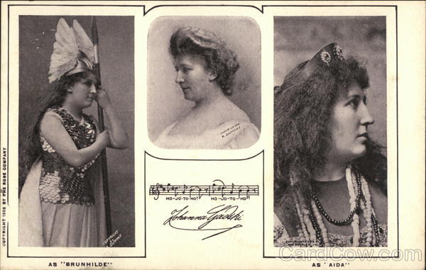 Johanna Gadski Opera Singer in Costumes
