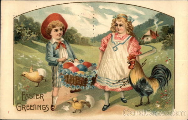 Easter Greetings With Children