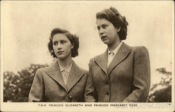 Princesses Elizabeth and Margaret Rose Royalty