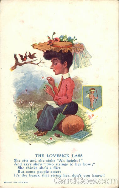 The Lovesick Lass Caricatures