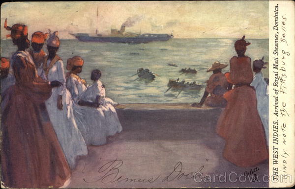 Arrival of Royal Mail Steamer, Dominica Steamers