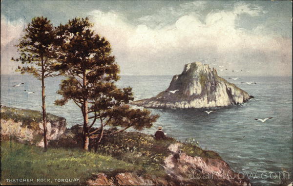 Thatcher Rock Torquay Devon England