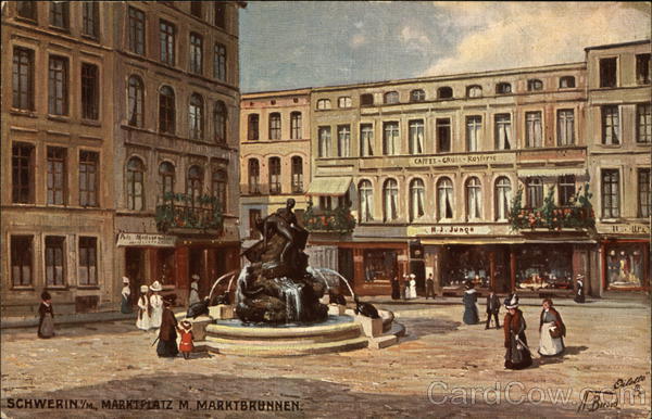 Schwerin in Mecklenburg Tuck's Oilette Series