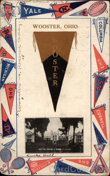 The College of Wooster Pennant Ohio School Pennants