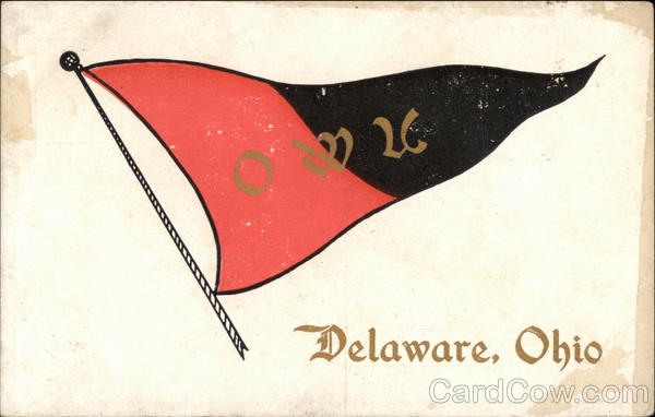 Ohio Wesleyan University Pennant Delaware School Pennants