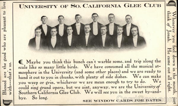 University of So. California Glee Club Universities