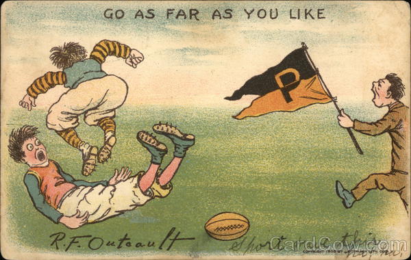 Princeton University Pennant and Football Players Universities