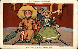 The Little Hayseeds--Viewing the Skyscrapers Children Postcard Postcard Postcard