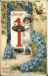 A Happy New Year Postcard