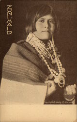 Zuni Maid in Native Dress Postcard