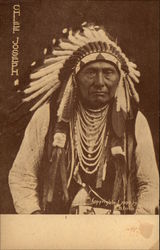 Chief Joseph Indian in Native Dress Postcard