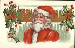 Xmas Joys Santa Claus Postcard Postcard Postcard