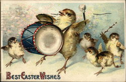 Best Easter Wishes With Chicks Postcard Postcard Postcard