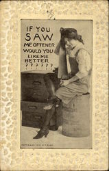 If You Saw Me Oftener Would You Like Me Better?????? Postcard