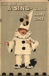 To Wish You a Sing-ularly Happy Time Children Postcard Postcard Postcard