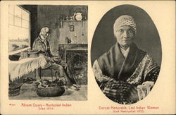 Abram Quary and Dorcas Honorable Postcard