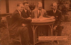 Lindy in Capital Discusses Government Air Service Postcard