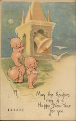 New Year Kewpies Postcard