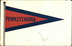 University of Pennsylvania Pennant Philadelphia, PA School Pennants Postcard Postcard Postcard