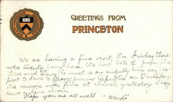 Princeton University Seal Postcard